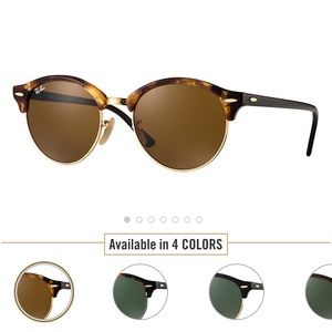 Club round classic Ray Ban in tortoise black